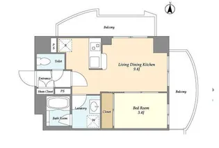 CHARMANT CLASSIC(シャルマン クラシック)【6階】の間取り