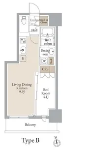 東京都台東区浅草橋3【マンション】の間取り