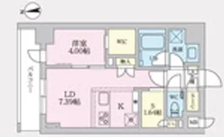 タスキプライムテラス後楽園【2階】の間取り