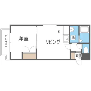 オーシ・ドマン【1階】の間取り