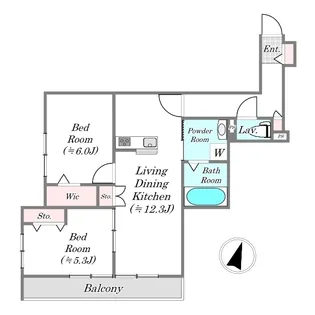 recolt三田【2階】の間取り