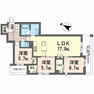 ロスマリーノ 東川口【2階】の間取り