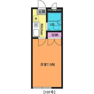 サンハイム中津【2階】の間取り
