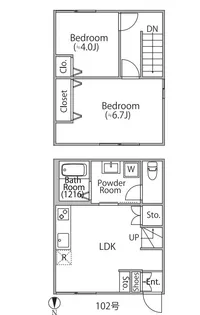 メゾンクラルテの間取り