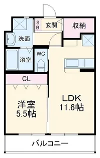 アイ・フラット海老塚【2階】の間取り