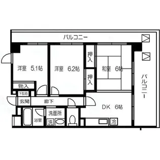 フォレストグリーン【4階】の間取り
