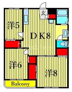 ドミール福本【1階】の間取り