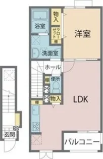コート・ダジュールA棟B棟【2階】の間取り