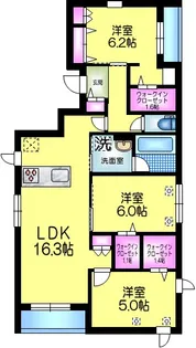 仮称 太平2丁目メゾン【3階】の間取り