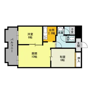 藤井ビル菊水III【2階】の間取り