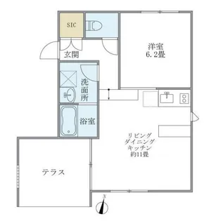 東京都中野区中野3【マンション】の間取り