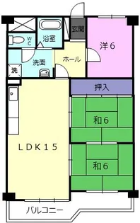三和平城グランドパレス【2階】の間取り