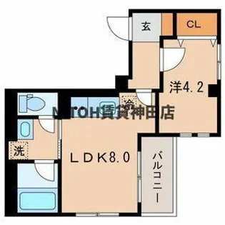 (仮称)墨田区亀沢3丁目計画【3階】の間取り