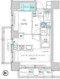 東京都台東区寿3【マンション】の間取り