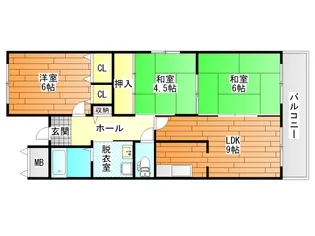 メゾン・ドゥ・ボヌール【1階】の間取り