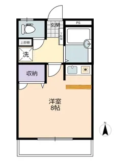 イーストアベニュー【1階】の間取り