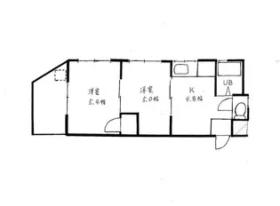 フジハイツ【5階】の間取り