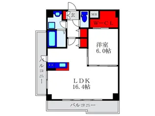 ベッラ・ヴィ-タ豊中【2階】の間取り