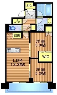 HARUMI FLAG SUN VILLAGE B棟【4階】の間取り