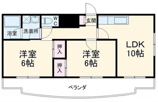 エトワール春日部【7階】の間取り
