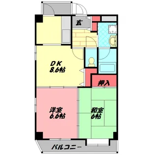 エーデルハイム【1階】の間取り