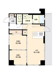 東京都新宿区高田馬場1【マンション】の間取り