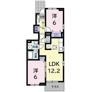 ロード・ハウス【1階】の間取り