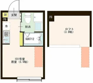 ハーモニーテラス高松I【1階】の間取り