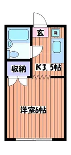 グリーンビュー若葉【1階】の間取り