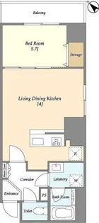 Nifit日本橋横山町【3階】の間取り