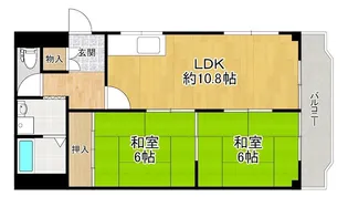 美之グリーンハイツ【3階】の間取り