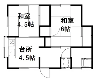 関本荘【2階】の間取り