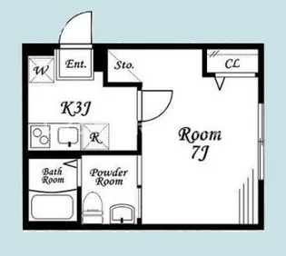 ミネット桜ヶ丘【1階】の間取り