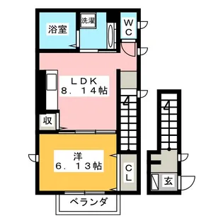 パセーオ北鎌倉II【2階】の間取り