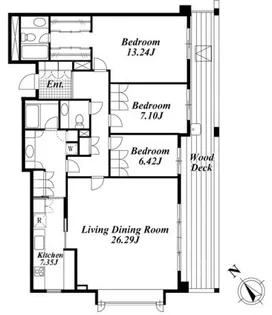 ガーデン東が丘【2階】の間取り