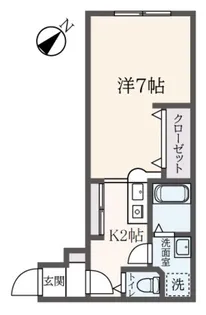 フォセット本蓮沼【1階】の間取り