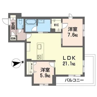 メリア調布【3階】の間取り