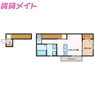 Le vent I【2階】の間取り