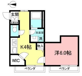 エトワール石井【2階】の間取り