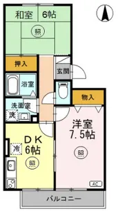 ダイヤモンドヘッド【3階】の間取り