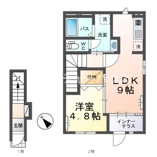 サンコート【2階】の間取り