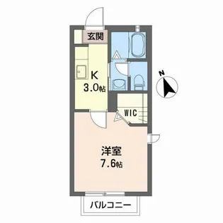 シャーメゾン With-K【1階】の間取り