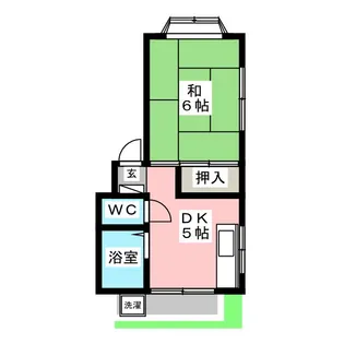 パールハイツ栄【1階】の間取り