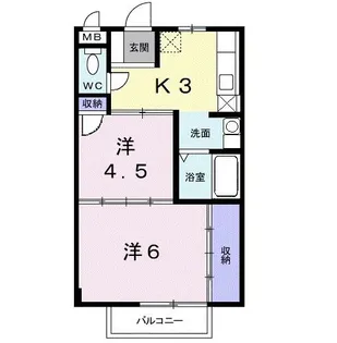 シャルマン【1階】の間取り