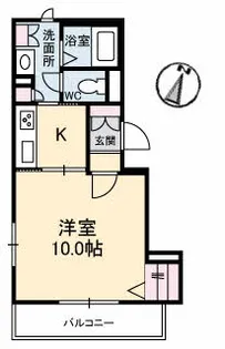 グランシャリオ翠【2階】の間取り