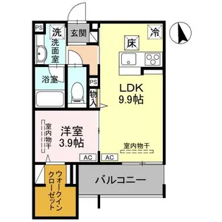 D-Radiante【1階】の間取り