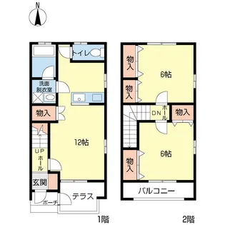 グランディールB棟の間取り