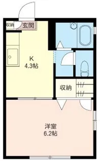 ルミエール馬堀【2階】の間取り