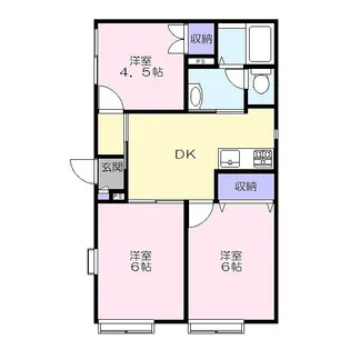 シャルム栗木【1階】の間取り