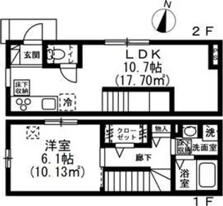 颯-ハヤテ-の間取り